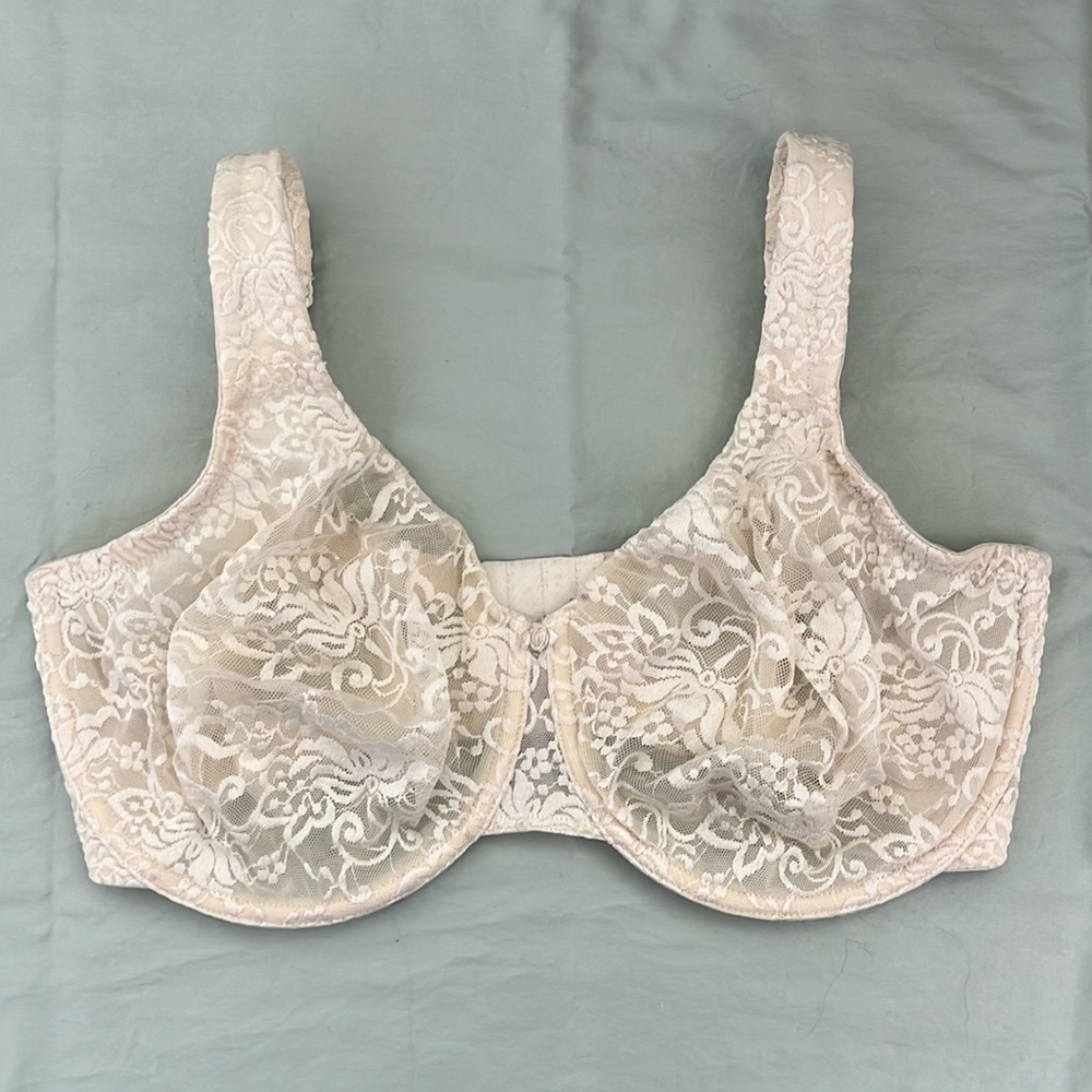 Cacique Unlined Full Coverage Lace Underwire Bra Size 38G